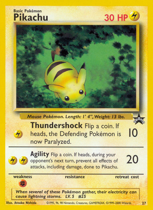 Pikachu (27) [Wizards of the Coast: Black Star Promos] | Silver Goblin