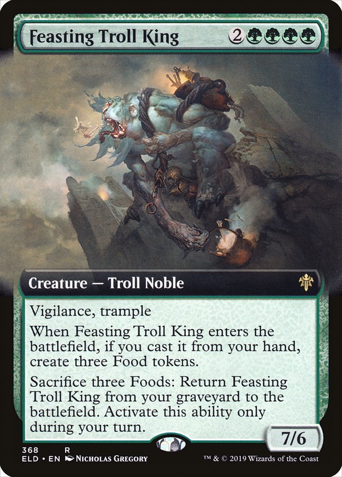 Feasting Troll King (Extended Art) [Throne of Eldraine] | Silver Goblin
