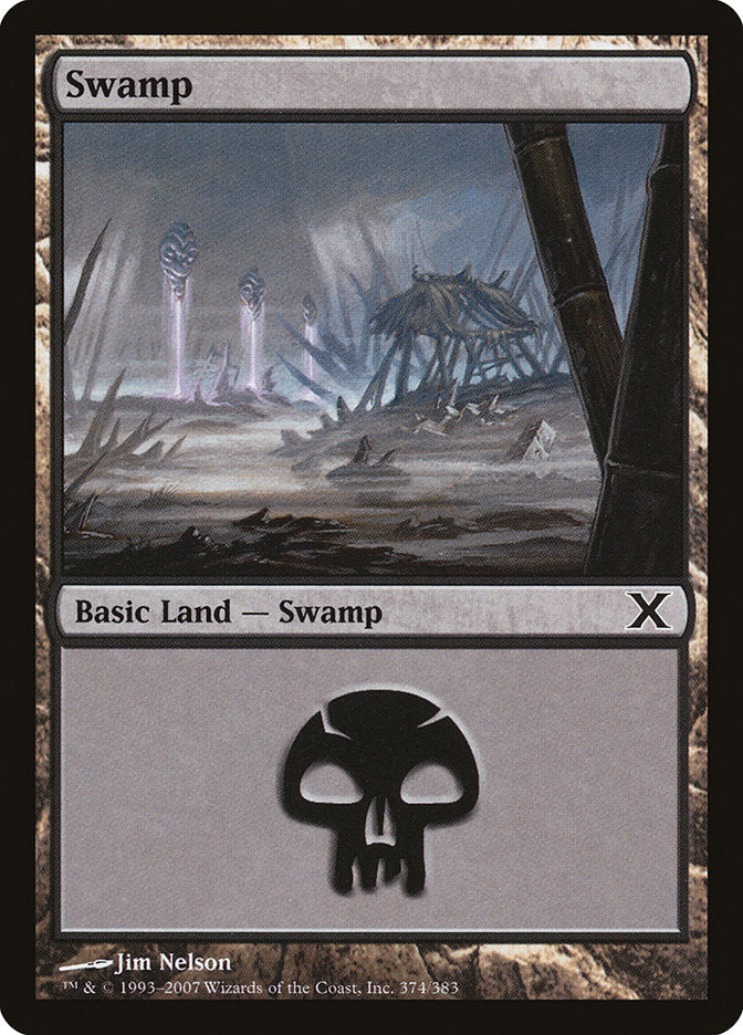 Swamp (374) [Tenth Edition] | Silver Goblin