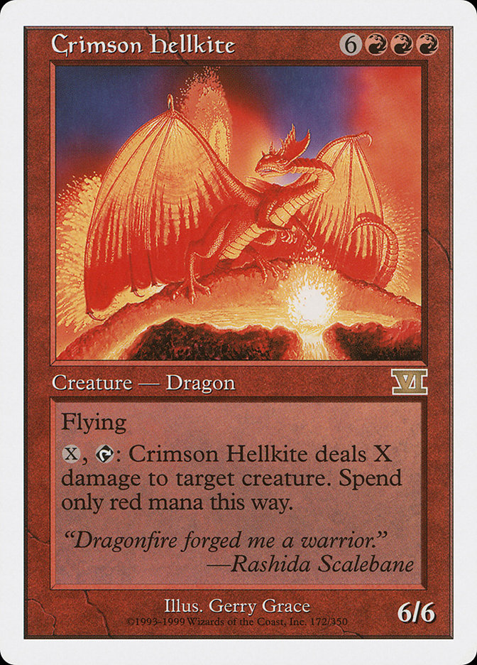 Crimson Hellkite [Classic Sixth Edition] | Silver Goblin