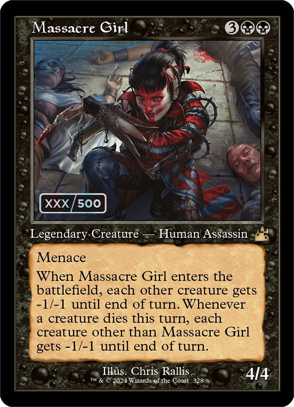 Massacre Girl (Retro) (Serialized) [Ravnica Remastered] | Silver Goblin