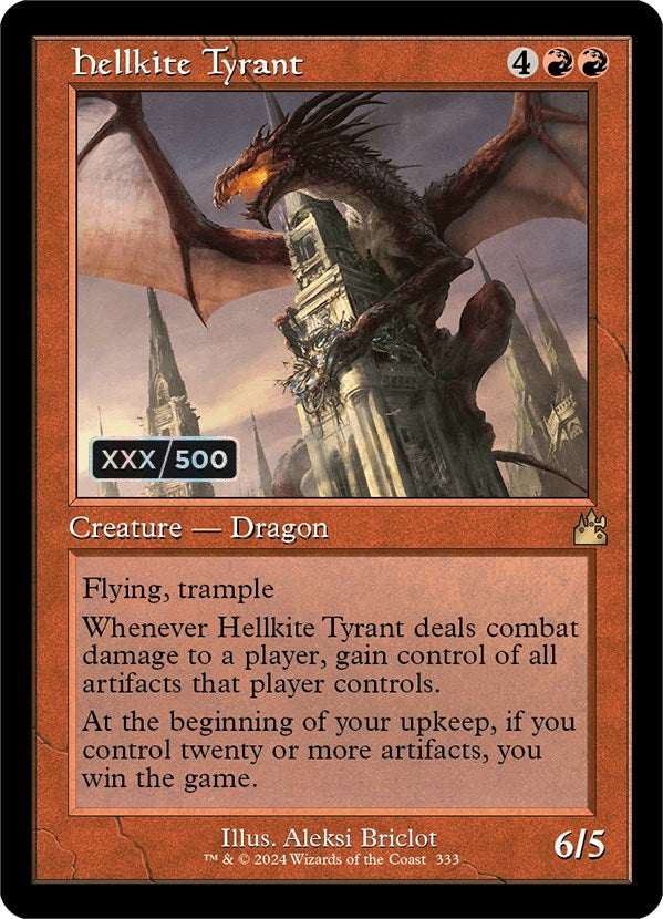 Hellkite Tyrant (Retro) (Serialized) [Ravnica Remastered] | Silver Goblin