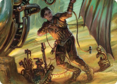 Mishra, Excavation Prodigy Art Card [The Brothers' War Art Series] | Silver Goblin