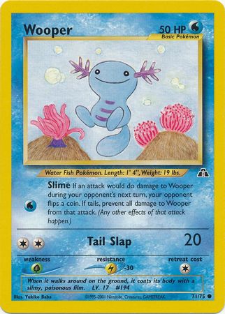 Wooper (71/75) [Neo Discovery Unlimited] | Silver Goblin