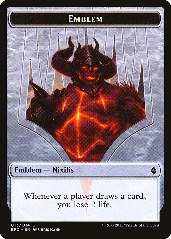 Ob Nixilis Reignited Emblem [Battle for Zendikar Tokens] | Silver Goblin