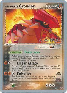 Team Magma's Groudon (9/95) (Magma Spirit - Tsuguyoshi Yamato) [World Championships 2004] | Silver Goblin