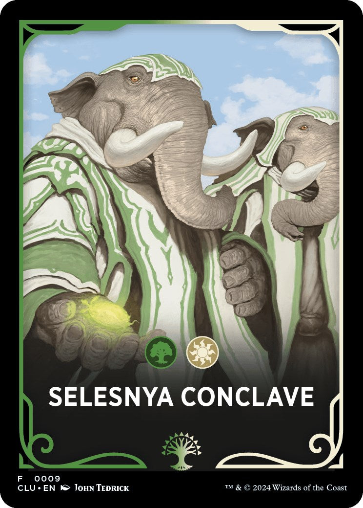 Selesnya Conclave Theme Card [Ravnica: Clue Edition Tokens] | Silver Goblin
