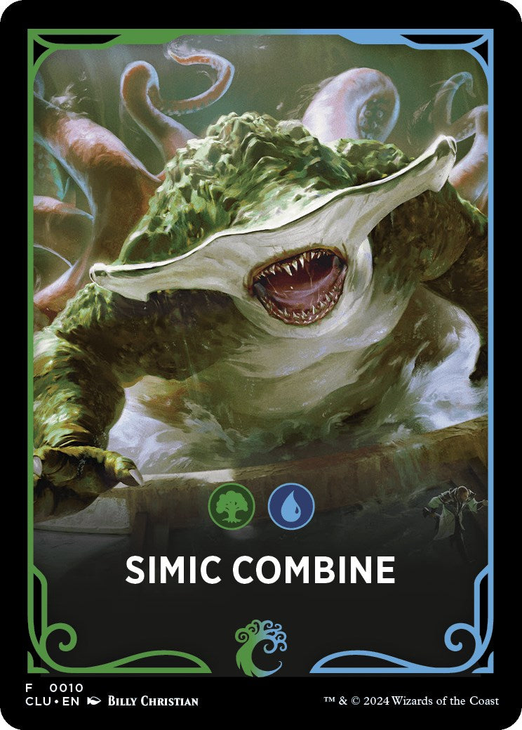 Simic Combine Theme Card [Ravnica: Clue Edition Tokens] | Silver Goblin