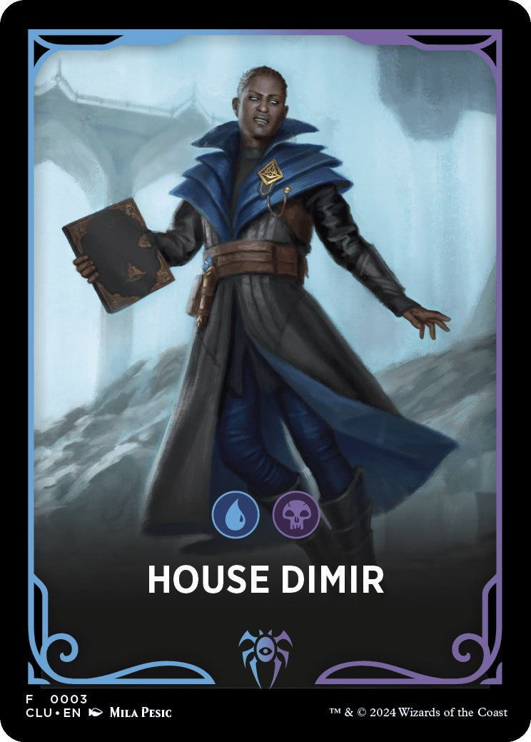 House Dimir Theme Card [Ravnica: Clue Edition Tokens] | Silver Goblin
