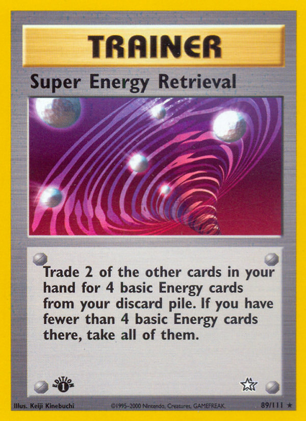 Super Energy Retrieval (89/111) [Neo Genesis 1st Edition] | Silver Goblin