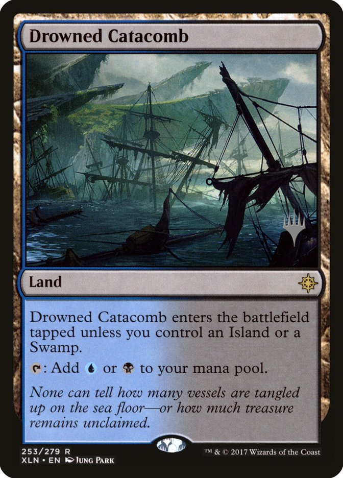 Drowned Catacomb (Promo Pack) [Ixalan Promos] | Silver Goblin
