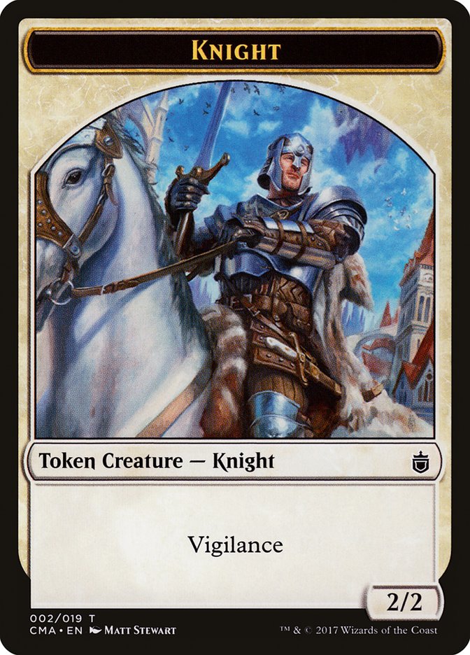 Knight Token [Commander Anthology Tokens] | Silver Goblin