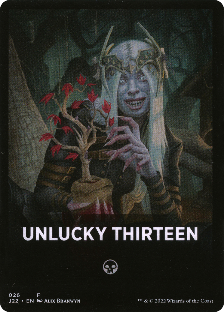 Unlucky Thirteen Theme Card [Jumpstart 2022 Front Cards] | Silver Goblin