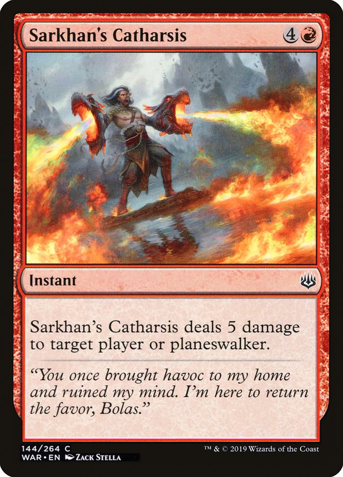 Sarkhan's Catharsis [War of the Spark] | Silver Goblin
