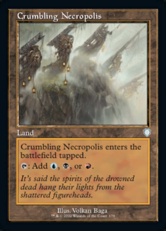 Crumbling Necropolis (Retro) [The Brothers' War Commander] | Silver Goblin