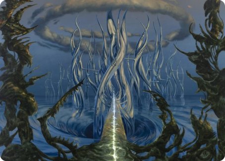 Tanglepool Bridge Art Card [Modern Horizons 2 Art Series] | Silver Goblin
