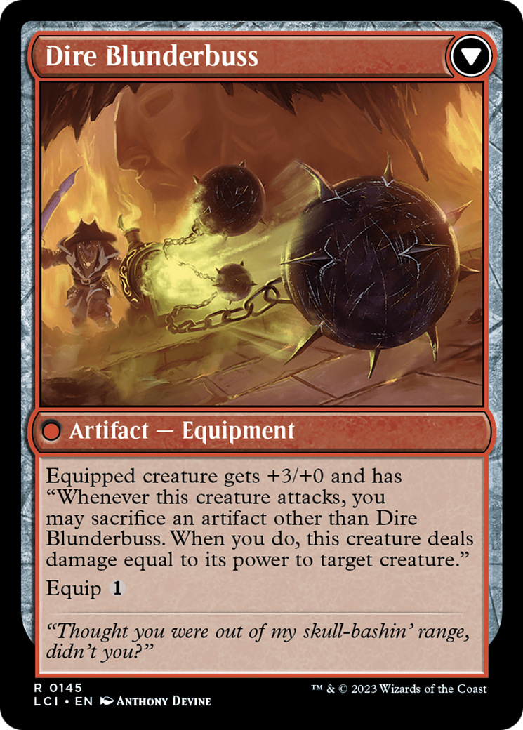 Dire Flail [The Lost Caverns of Ixalan] | Silver Goblin
