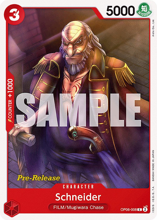Schneider [Wings of the Captain Pre-Release Cards] | Silver Goblin