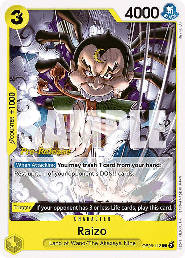 Raizo [Wings of the Captain Pre-Release Cards] | Silver Goblin