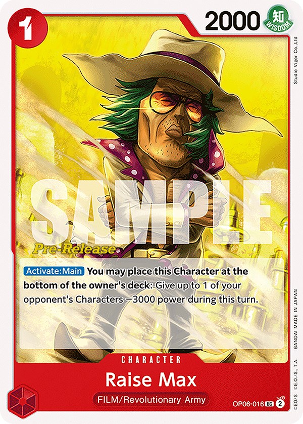 Raise Max [Wings of the Captain Pre-Release Cards] | Silver Goblin