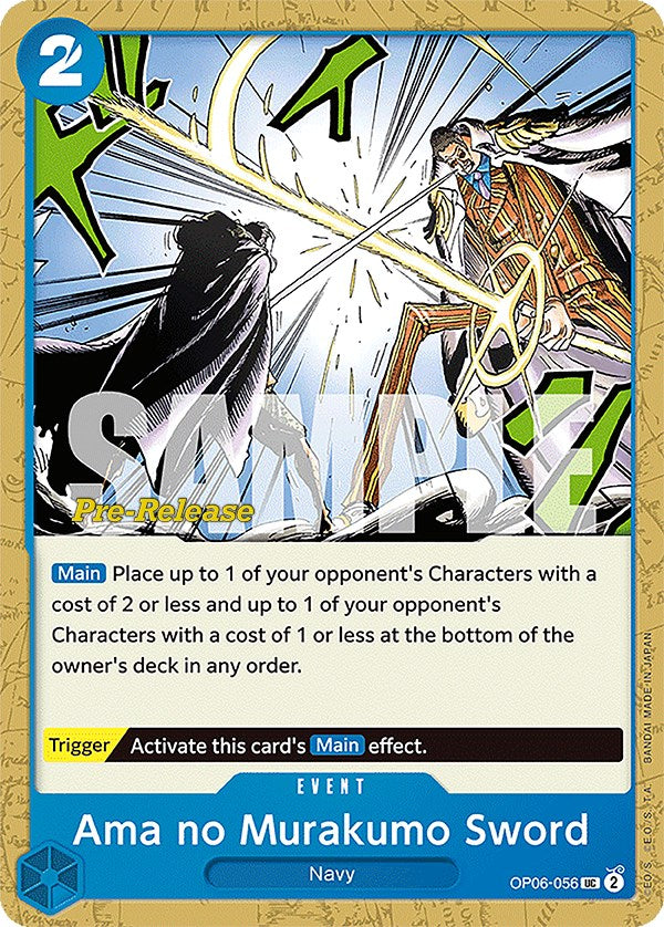 Ama no Murakumo Sword [Wings of the Captain Pre-Release Cards] | Silver Goblin