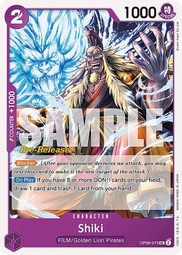 Shiki [Wings of the Captain Pre-Release Cards] | Silver Goblin