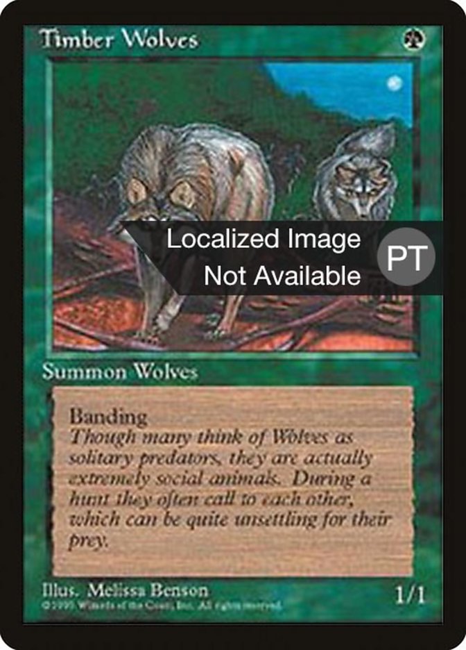 Timber Wolves [Fourth Edition (Foreign Black Border)] | Silver Goblin