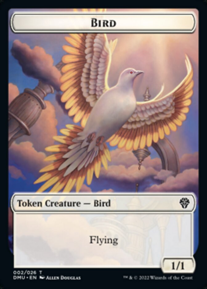 Bird (002) // Zombie Double-Sided Token [Dominaria United Tokens] | Silver Goblin
