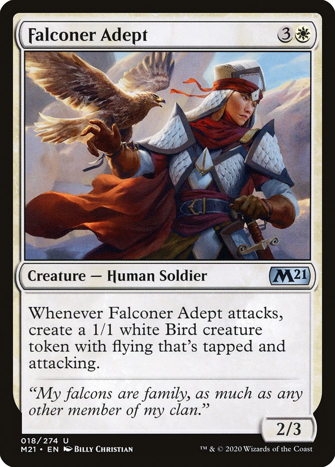 Falconer Adept [Core Set 2021] | Silver Goblin