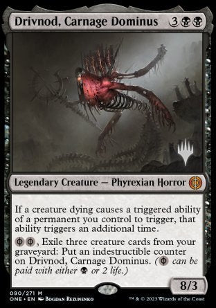 Drivnod, Carnage Dominus (Promo Pack) [Phyrexia: All Will Be One Promos] | Silver Goblin