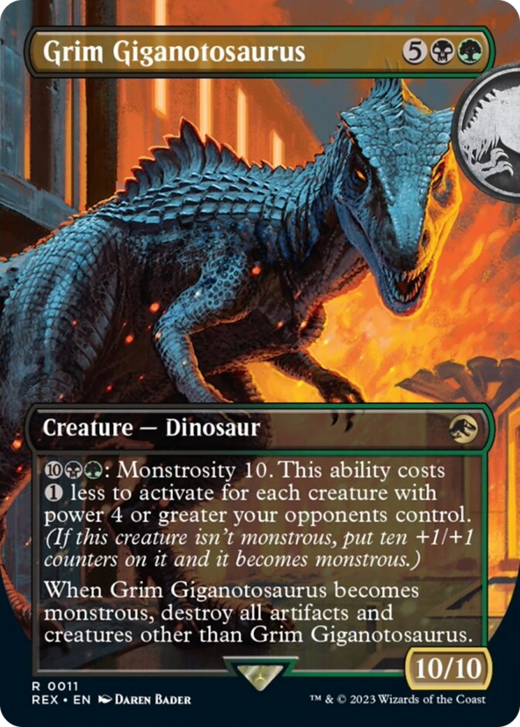 Grim Giganotosaurus (Borderless) [Jurassic World Collection] | Silver Goblin