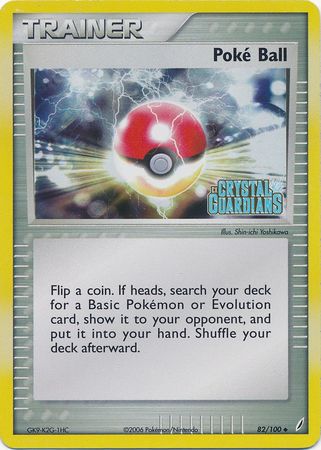 Poke Ball (82/100) (Stamped) [EX: Crystal Guardians] | Silver Goblin