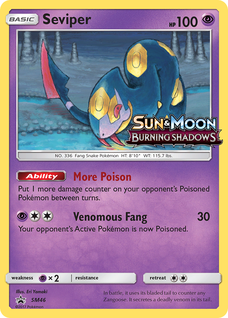 Seviper (SM46) [Sun & Moon: Black Star Promos] | Silver Goblin