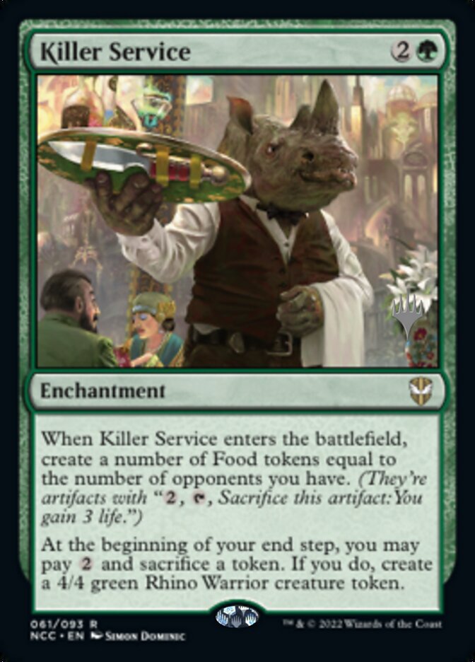 Killer Service (Promo Pack) [Streets of New Capenna Commander Promos] | Silver Goblin