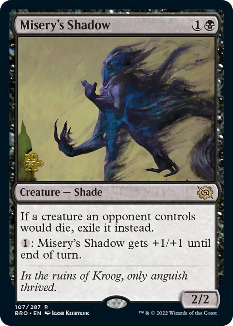 Misery's Shadow [The Brothers' War Prerelease Promos] | Silver Goblin