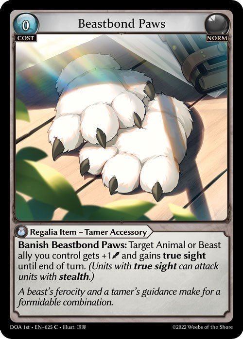 Beastbond Paws (025) [Dawn of Ashes: 1st Edition] | Silver Goblin