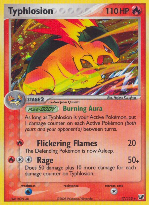 Typhlosion(17/115) (Theme Deck Exclusive) [EX: Unseen Forces] | Silver Goblin