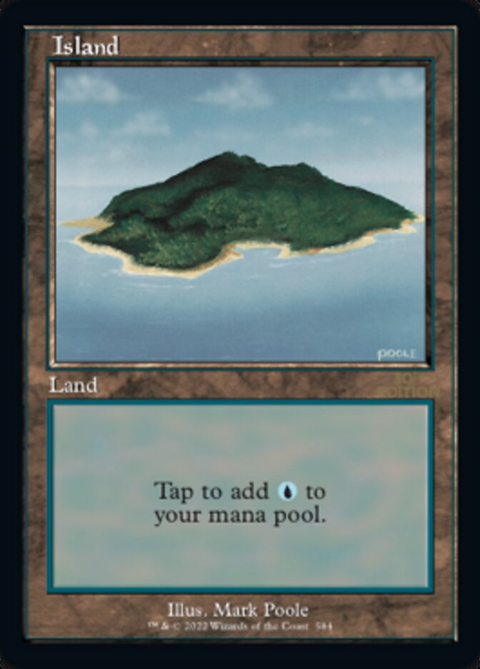Island (Retro) (584) [30th Anniversary Edition] | Silver Goblin