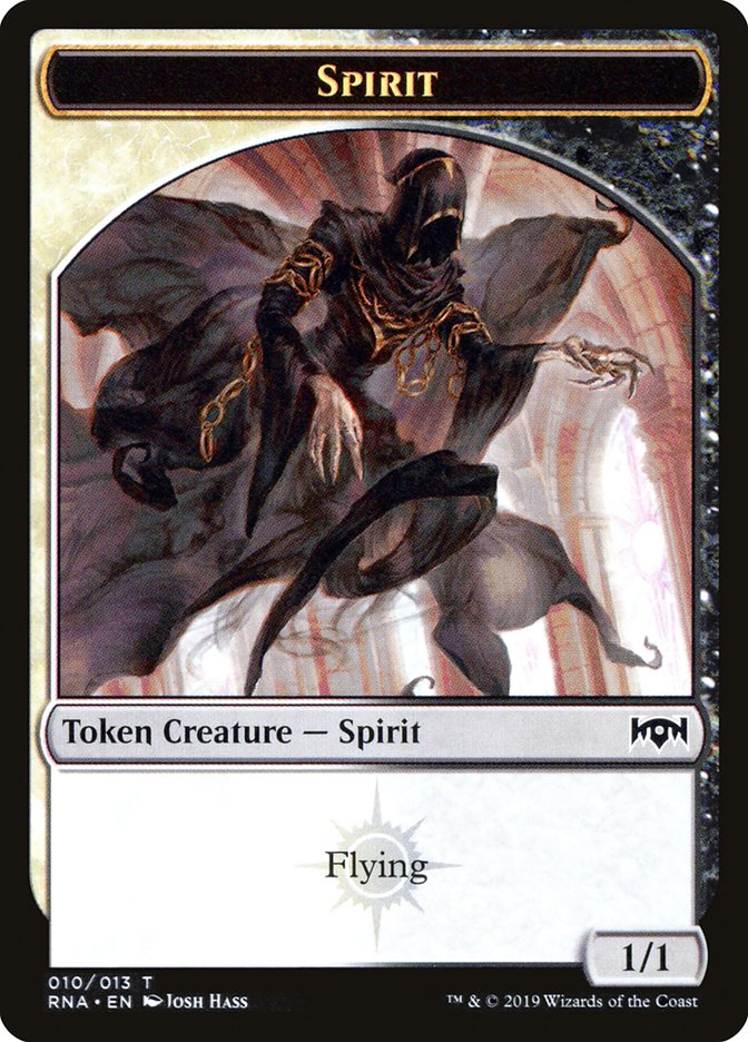 Spirit (002) // Spirit (010) Double-Sided Token [Ravnica Allegiance Guild Kit Tokens] | Silver Goblin