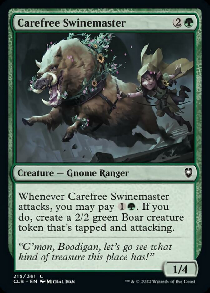 Carefree Swinemaster [Commander Legends: Battle for Baldur's Gate] | Silver Goblin