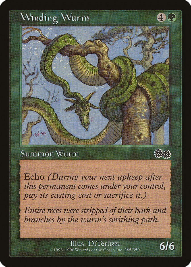 Winding Wurm [Urza's Saga] | Silver Goblin
