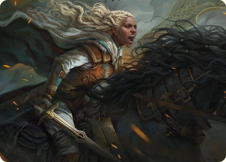 Eowyn, Fearless Knight Art Card [The Lord of the Rings: Tales of Middle-earth Art Series] | Silver Goblin