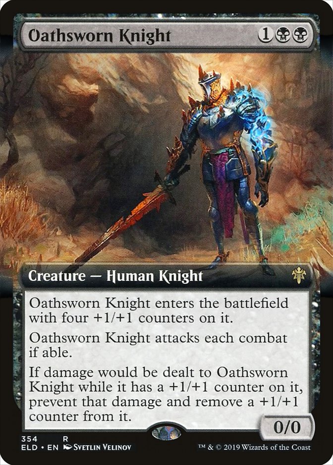 Oathsworn Knight (Extended Art) [Throne of Eldraine] | Silver Goblin