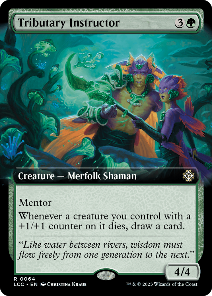 Tributary Instructor (Extended Art) [The Lost Caverns of Ixalan Commander] | Silver Goblin
