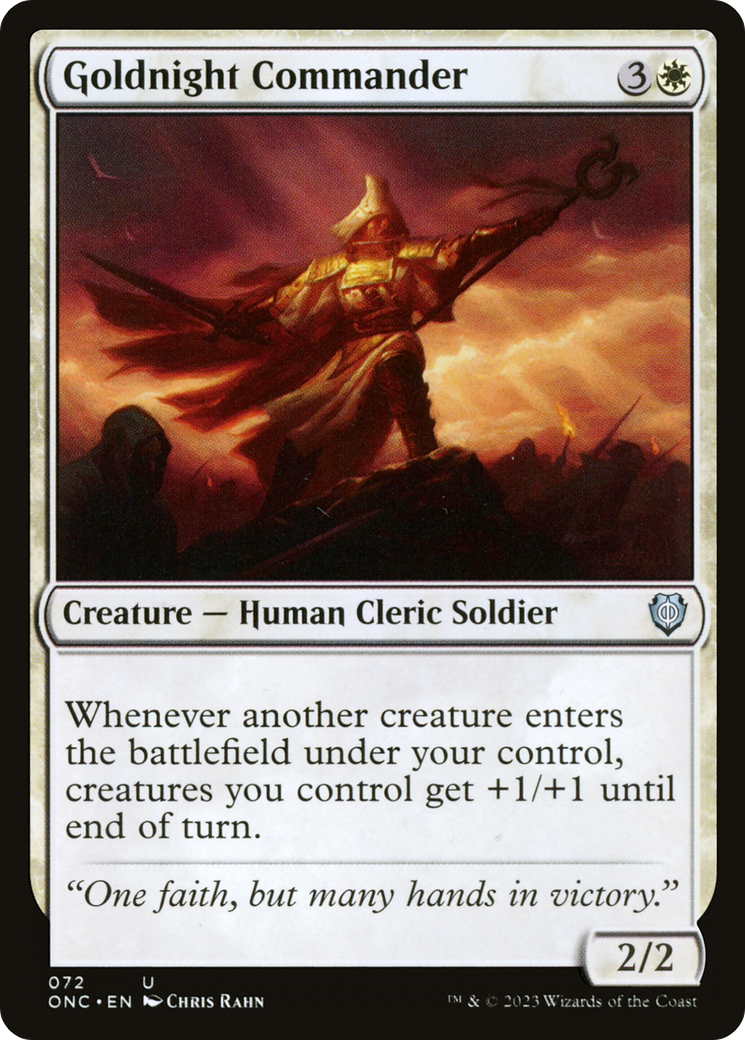 Goldnight Commander [Phyrexia: All Will Be One Commander] | Silver Goblin