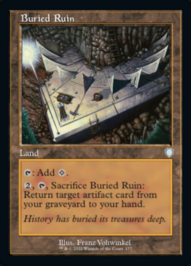 Buried Ruin (Retro) [The Brothers' War Commander] | Silver Goblin