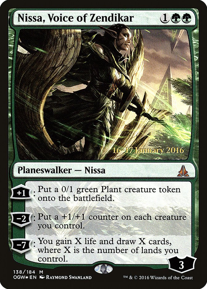 Nissa, Voice of Zendikar [Oath of the Gatewatch Prerelease Promos] | Silver Goblin