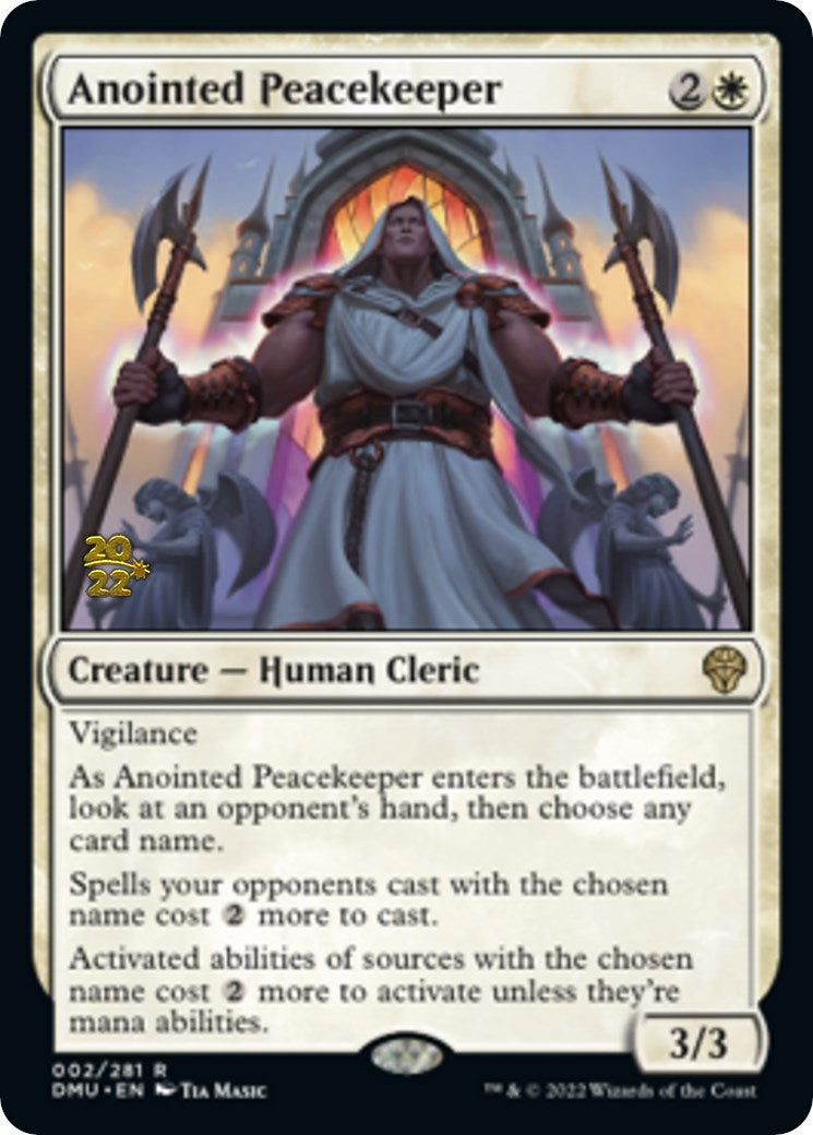 Anointed Peacekeeper [Dominaria United Prerelease Promos] | Silver Goblin