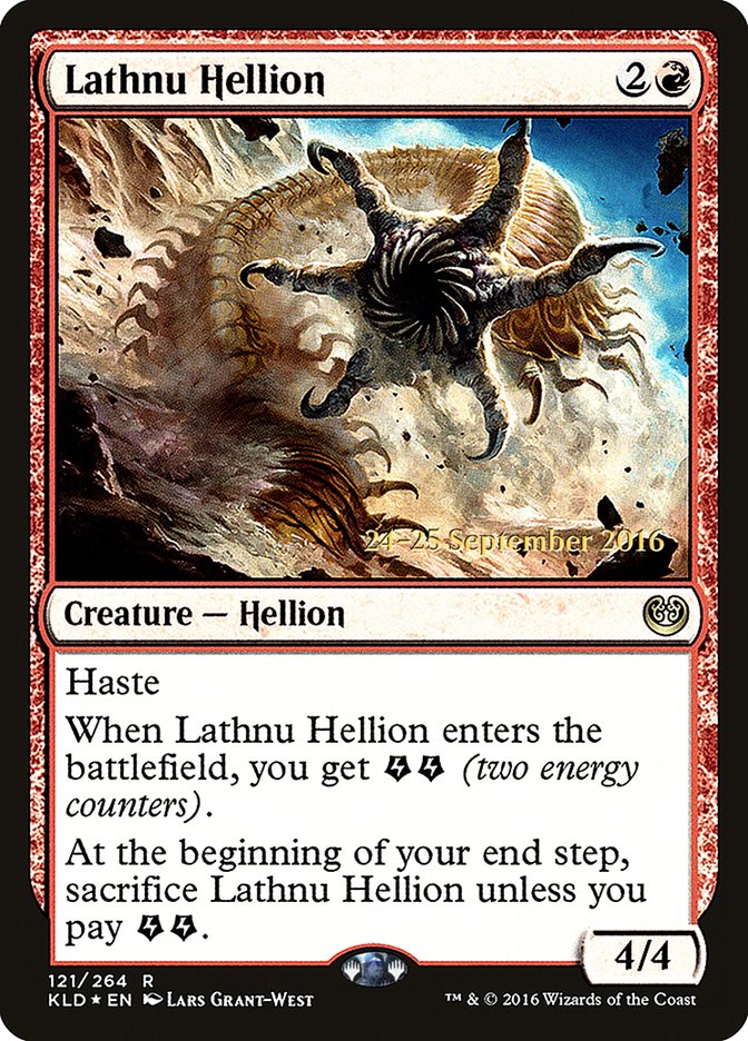 Lathnu Hellion [Kaladesh Prerelease Promos] | Silver Goblin