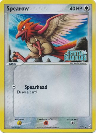 Spearow (61/100) (Stamped) [EX: Crystal Guardians] | Silver Goblin